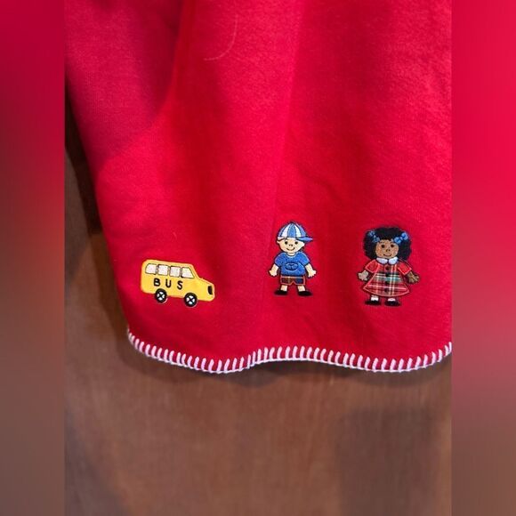 Red Cardigan Teacher Detail size 2x - Picture 9 of 9